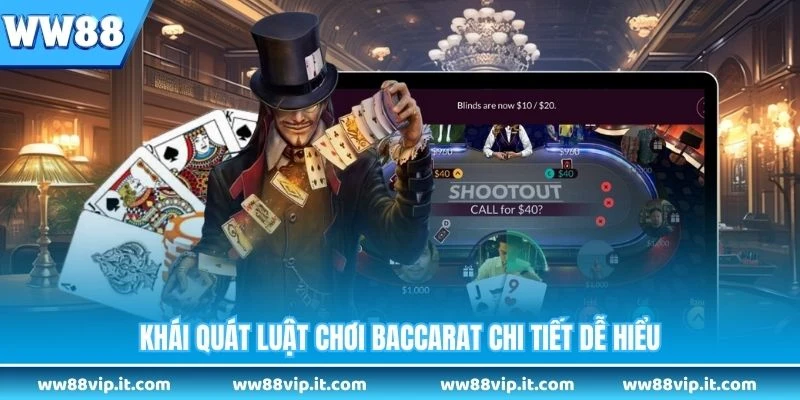 Baccarat Online WW88 - Trải Nghiệm Trò Chơi Bài Đỉnh Cao Khái quát luật chơi baccarat chi tiết dễ hiểu